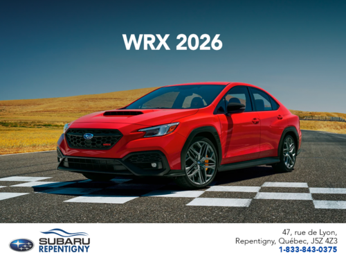 Procurez-vous la WRX 2026!