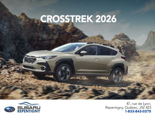 Procurez-vous le Crosstrek 2026!