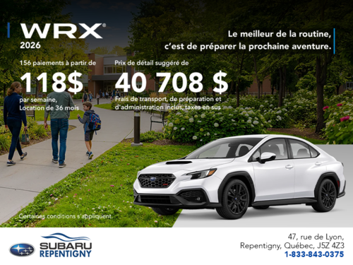Subaru WRX 2026