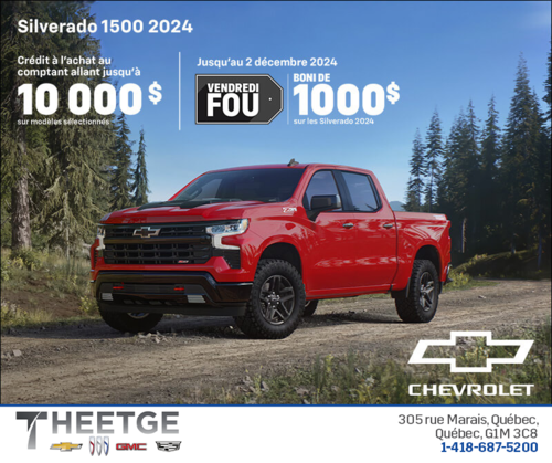 Procurez-vous le Chevrolet Silverado 1500 2024