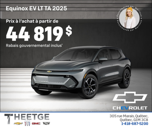 Procurez-vous le Chevrolet Equinox EV 2025