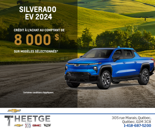 Procurez-vous le Chevrolet Silverado EV 2024