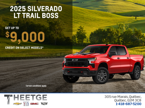 Get the 2025 Chevrolet Silverado 1500 LT Trail Boss