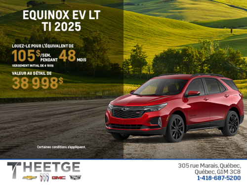 Procurez-vous le Chevrolet Equinox LT TI 2025