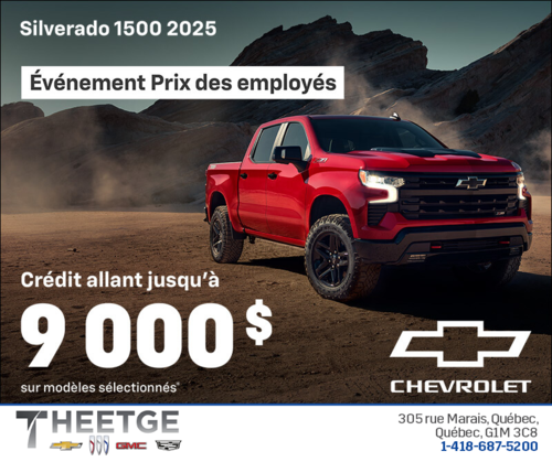 Procurez-vous le Chevrolet Silverado 1500 2025