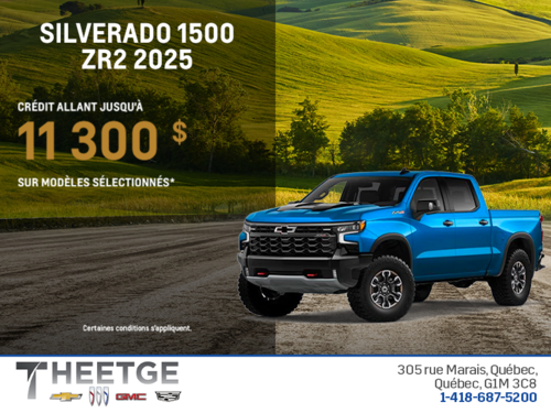 Procurez-vous le Chevrolet Silverado 1500 ZR2 2025