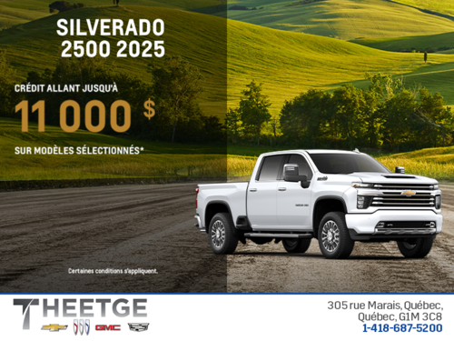 Procurez-vous le Chevrolet Silverado 2500 2025