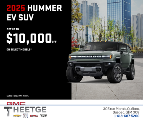 The 2025 GMC Hummer EV SUV