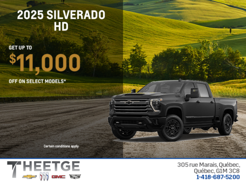 Get the 2025 Chevrolet Silverado HD