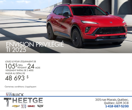 Procurez-vous la Buick Envision 2025