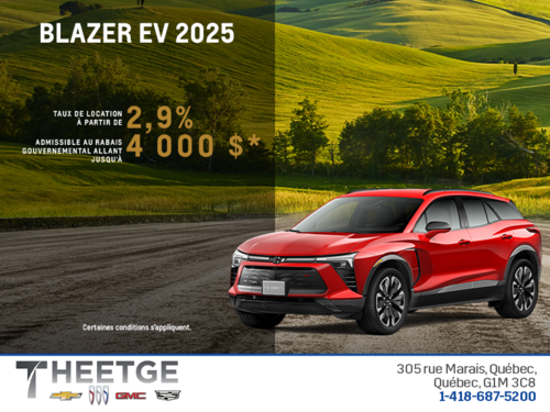 Procurez-vous le Chevrolet Blazer EV 2025
