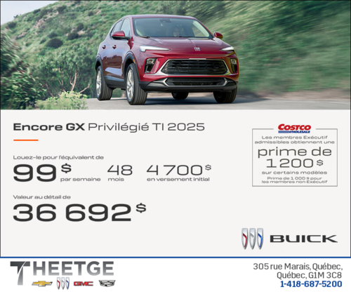 Procurez-vous le Buick Encore GX 2025