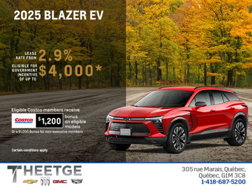 Get the 2025 Chevrolet Blazer EV