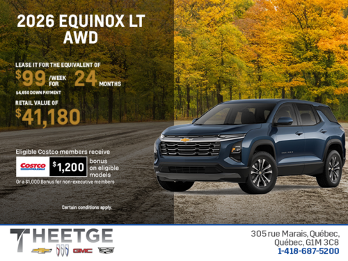 Get the 2026 Chevrolet Equinox LT AWD