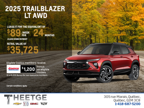 Get the 2026 Chevrolet Trailblazer LT AWD