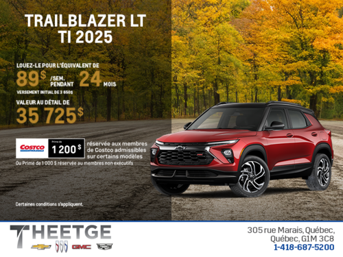 Le Chevrolet Trailblazer LT TI 2026