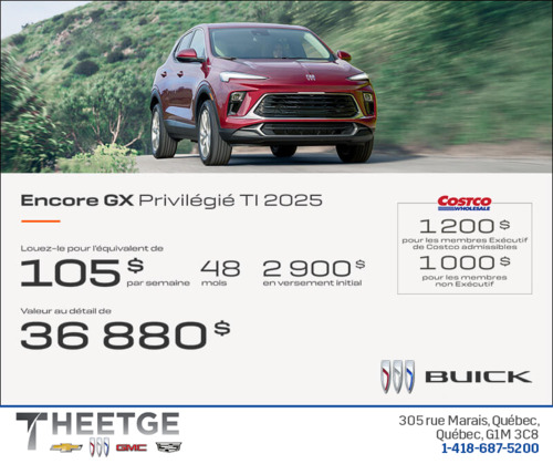 Procurez-vous le Buick Encore GX 2025