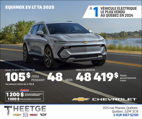 Procurez-vous le Chevrolet Equinox EV 2025