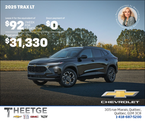 Get the 2025 Chevrolet Trax LT