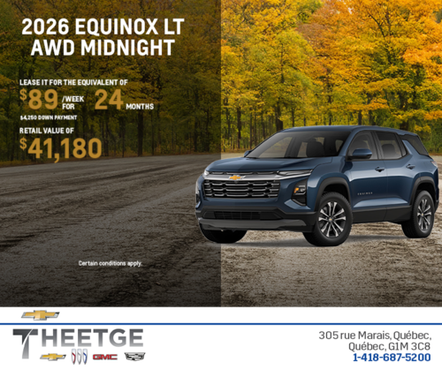 Get the 2026 Chevrolet Equinox LT AWD