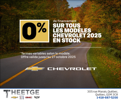 L'événement du mois Chevrolet
