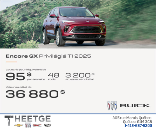 Procurez-vous le Buick Encore GX 2025