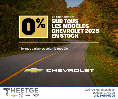 L'événement du mois Chevrolet