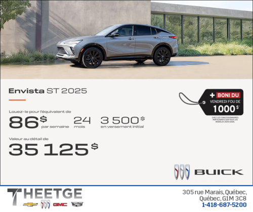 Procurez-vous la Buick Envista 2025