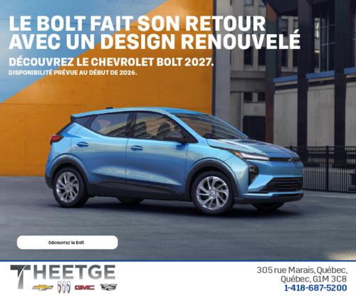 Procurez-vous le Chevrolet Bolt 2027
