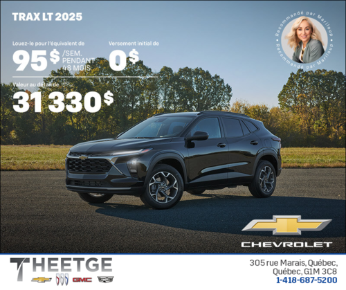 Procurez-vous le Chevrolet Trax LT 2025