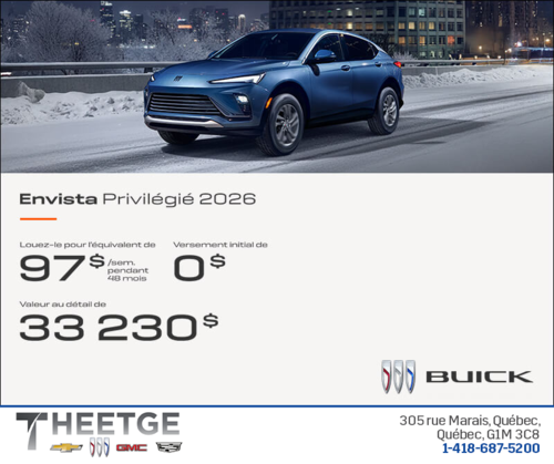 Procurez-vous la Buick Envista 2026