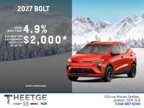 Get the 2027 Chevrolet Bolt