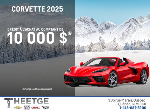 Procurez-vous le Chevrolet Corvette 2025