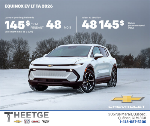 Procurez-vous le Chevrolet Equinox EV 2026