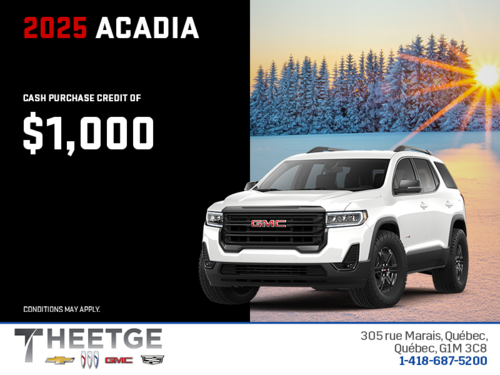 The 2025 GMC Acadia