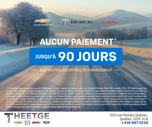 L'événement Chevrolet 90 jours