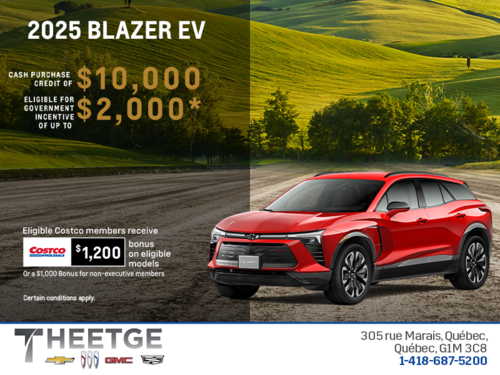 Get the 2025 Chevrolet Blazer EV