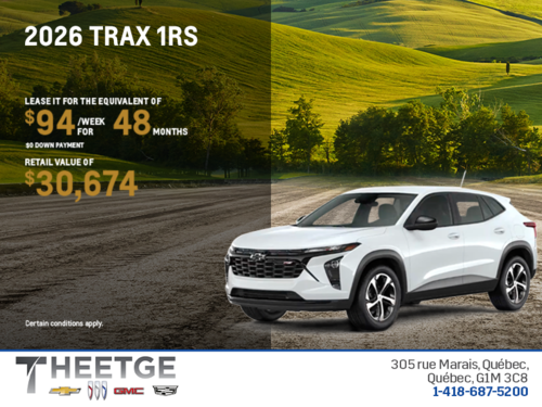 Get the 2026 Chevrolet Trax