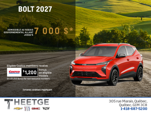 Procurez-vous le Chevrolet Bolt 2027