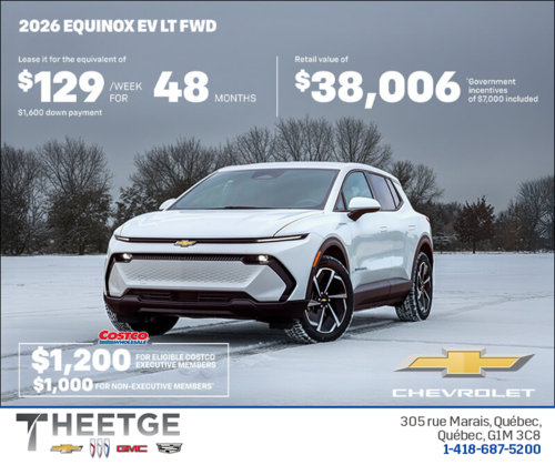 Get the 2026 Chevrolet Equinox EV