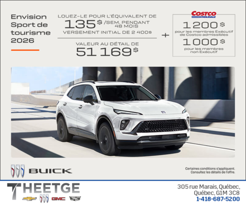 Procurez-vous la Buick Envision 2026
