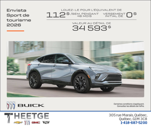 Procurez-vous la Buick Envista 2026