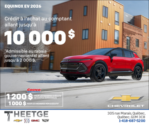 Procurez-vous le Chevrolet Equinox EV 2026