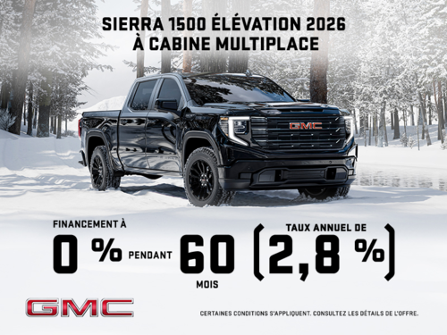 Le GMC Sierra 1500 2026 Elevation à Cabine Multiplace