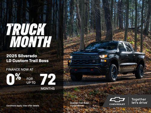 The 2025 Chevrolet Silverado LD Custom Trail Boss
