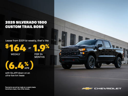 Get the 2025 Chevrolet Silverado 1500 Custom Trail Boss