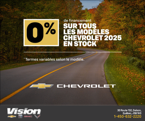 L'événement du mois Chevrolet