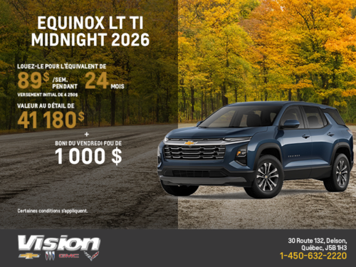 Procurez-vous le Chevrolet Equinox LT TI 2026