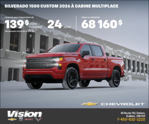 Procurez-vous le Chevrolet Silverado 1500 2026