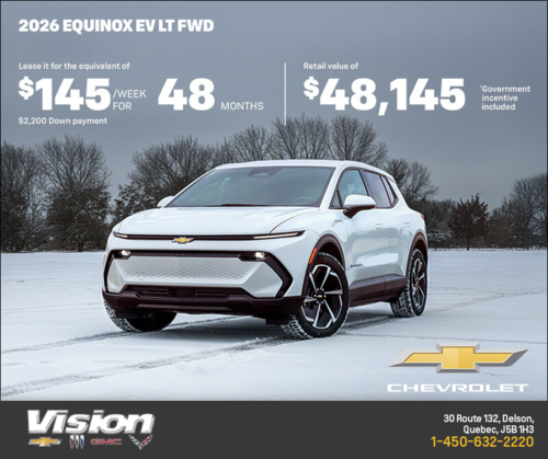 Get the 2026 Chevrolet Equinox EV